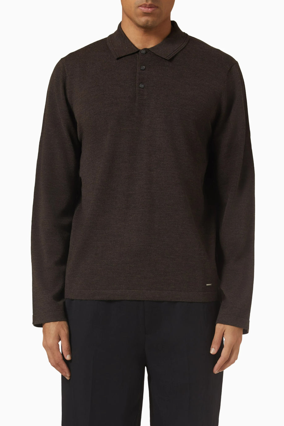 Reynolds Erkek Yün Polo Gömlek, Orta Ağırlık, Minimalist Tasarım & Saf Yün