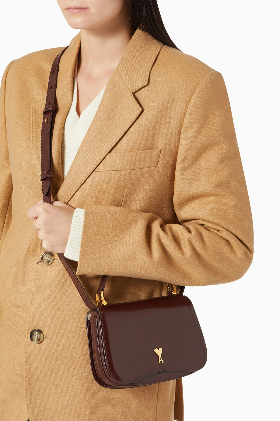 Paris Top Handle Deri Çanta, Bordo, Üst Saplı, Çıkarılabilir Askılı