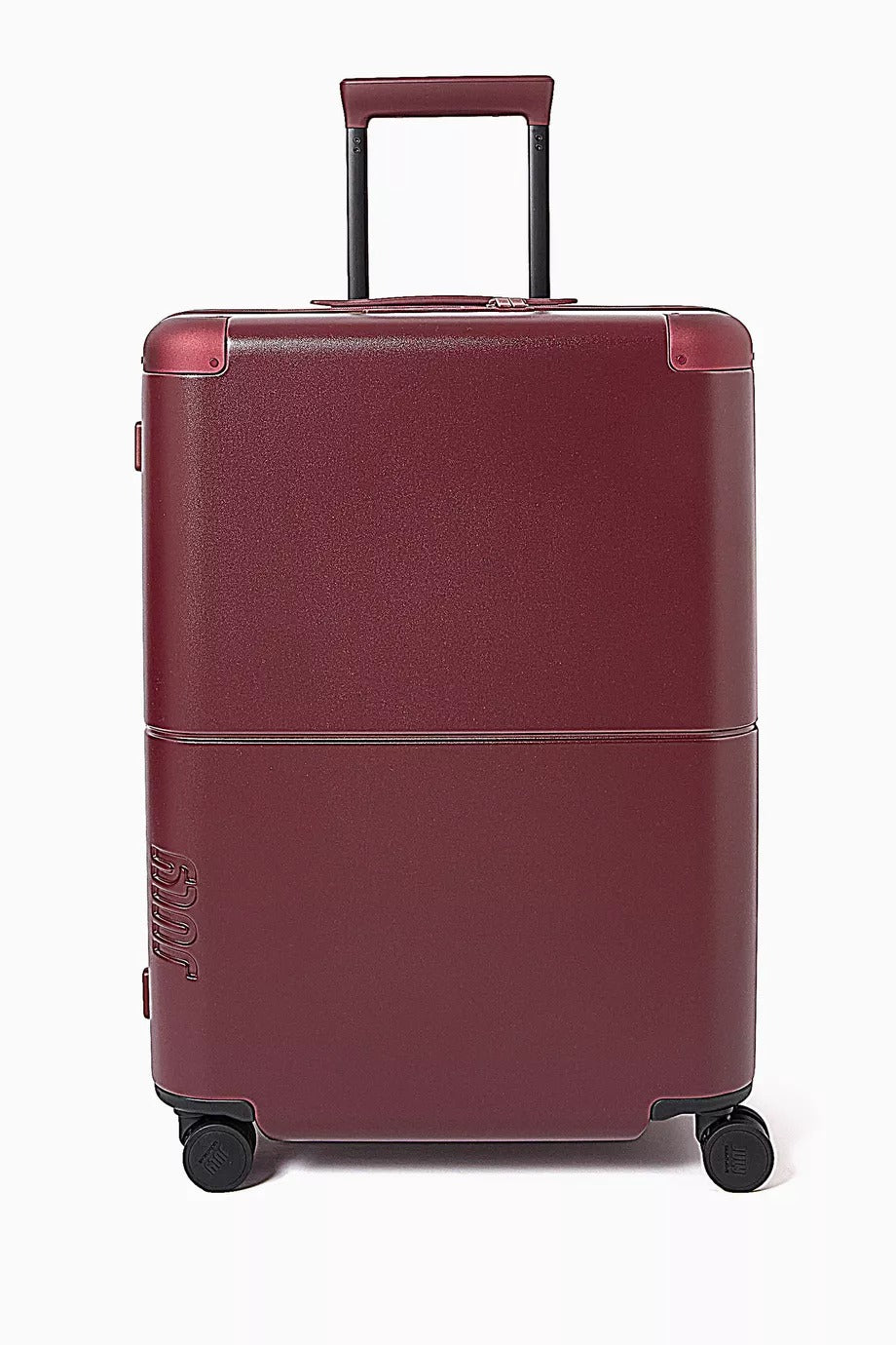 Checked Expandable CaseSafe Bordo Orta Boy Valiz