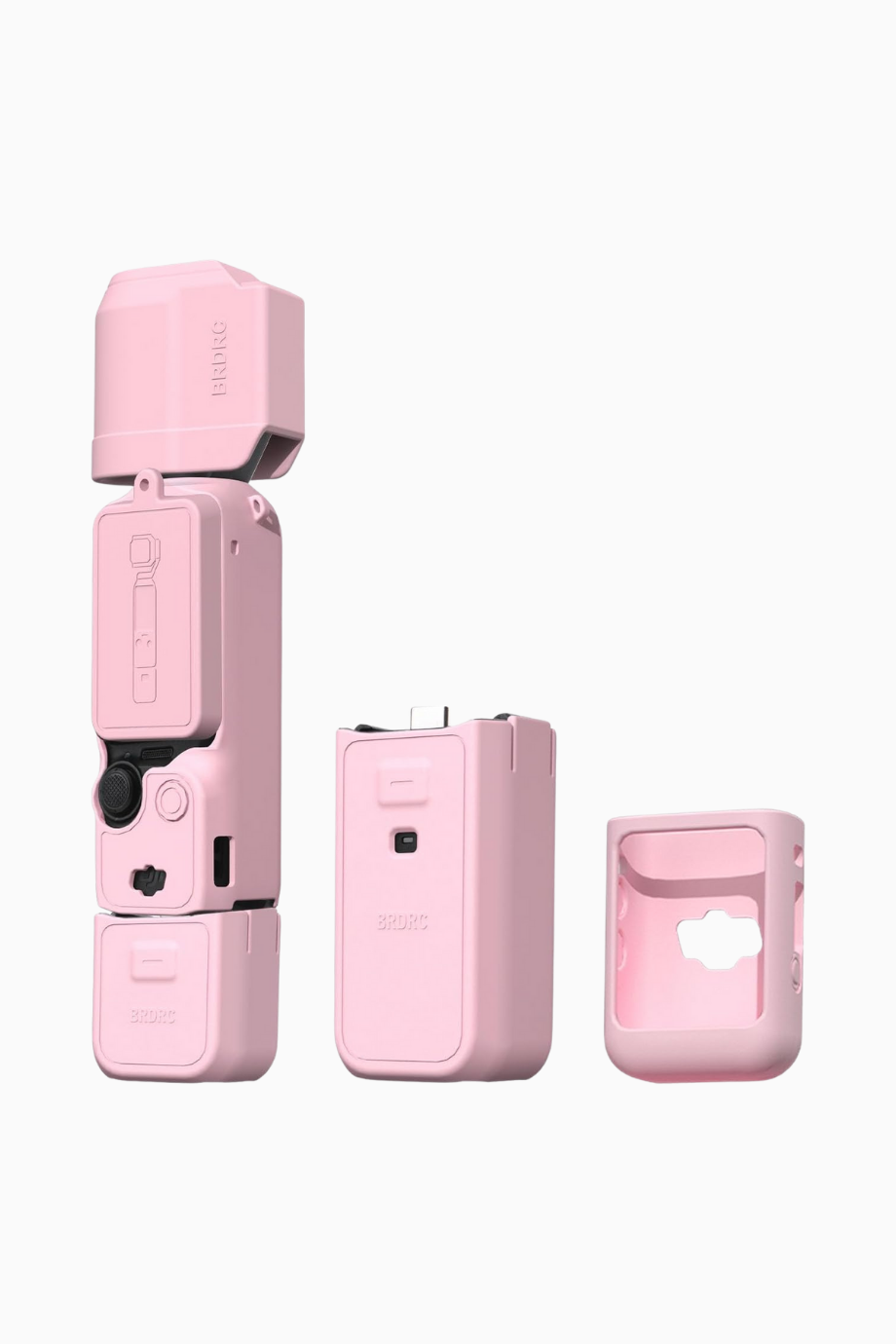 Pocket 3 Creator Combo Silikon Kılıf, Kamera, Ekran, Mikrofon, Pil ve Objektif İçin 360° Koruma