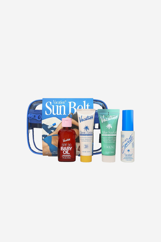 Sun Belt Sampler, SPF 30 Losyon, SPF 50 Sprey, SPF 30 Yağ ve After Sun Jel Mini Seti