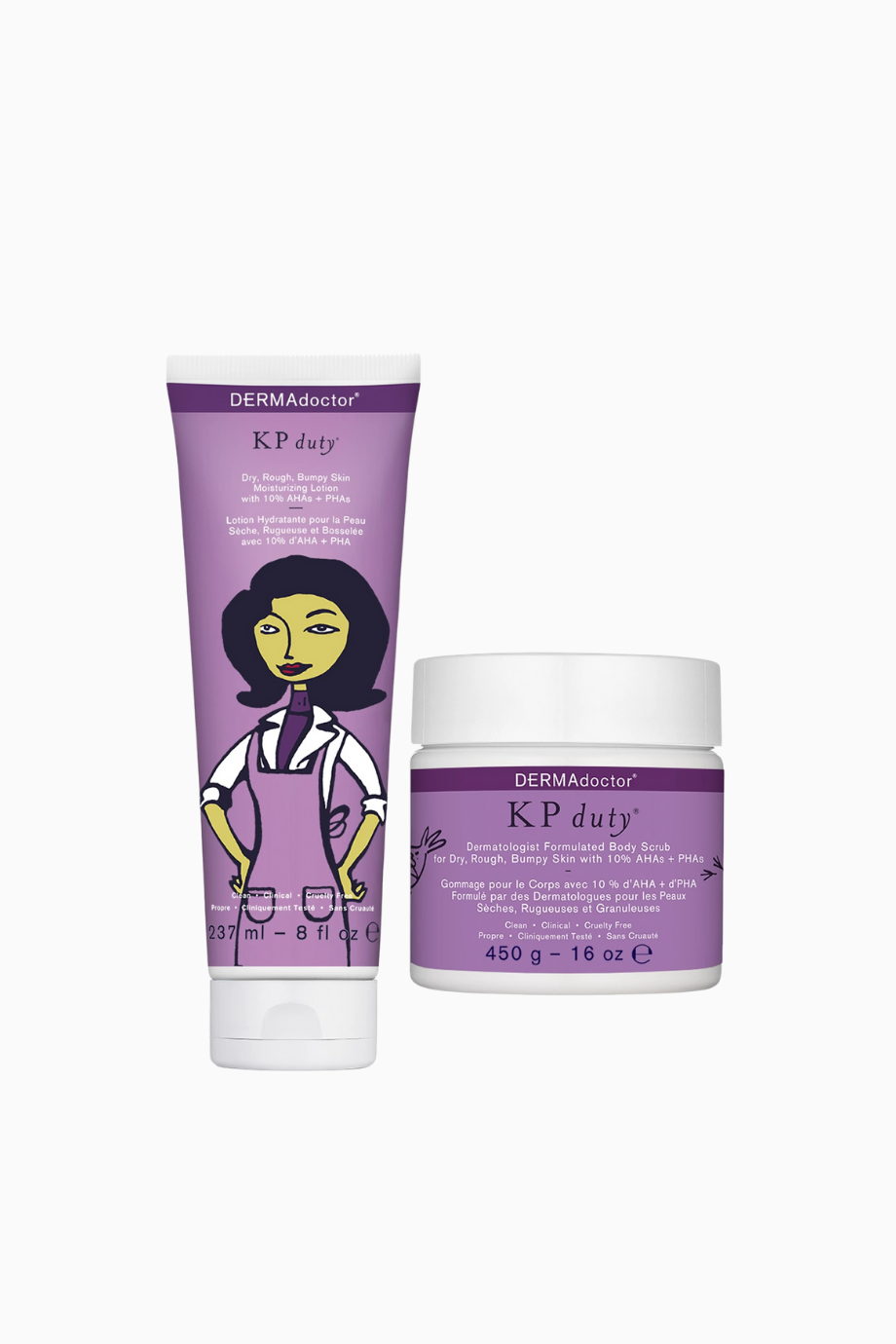 KP Duty Smooth Skin Duo Kit, Keratosis Pilaris ve Kuru, Pürüzlü Ciltler İçin %10 AHA + PHA
