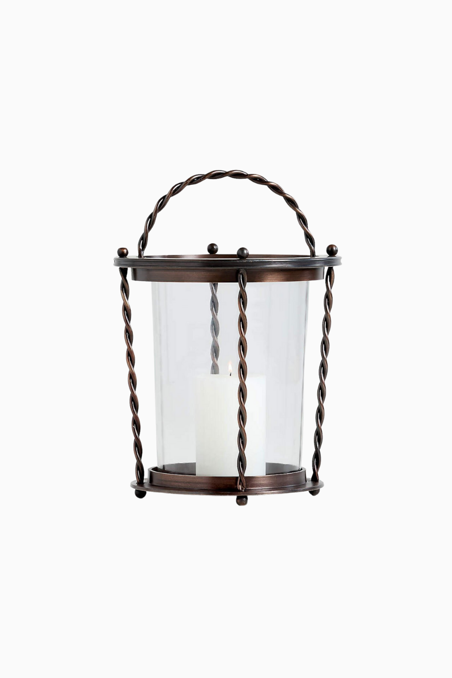 Langdon Cilalı Bronz Fener 20" Jake Arnold Tasarımı, İç ve Dış Mekan Kullanımına Uygun