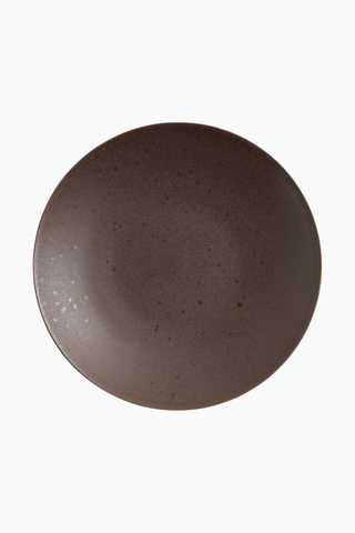 Craft Espresso Stoneware Coupe Yemek Tabağı, Şık ve Dayanıklı, Tekli