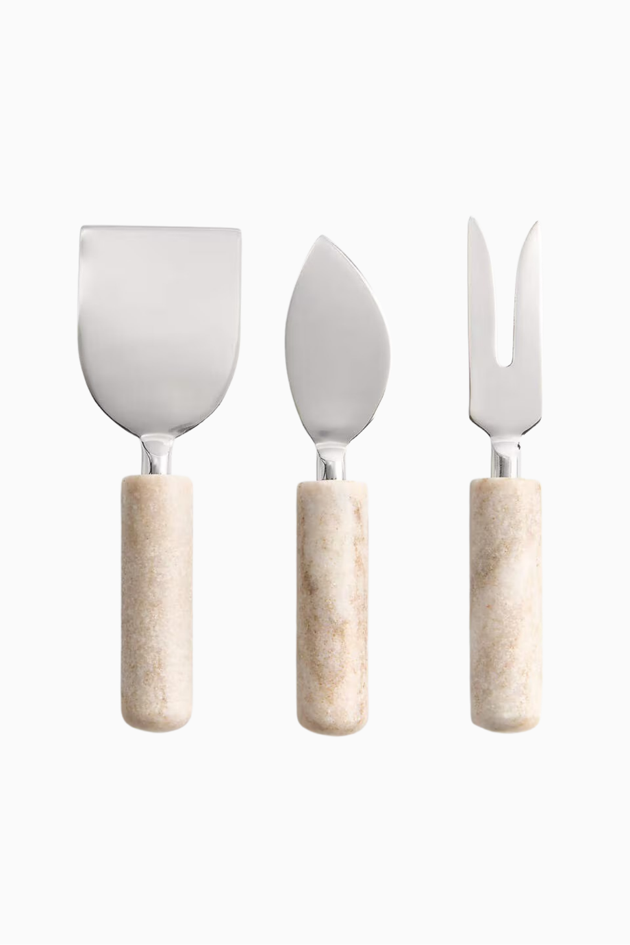 Toskana Mermer Peynir Bıçağı 3'lü Set, Şık ve Fonksiyonel