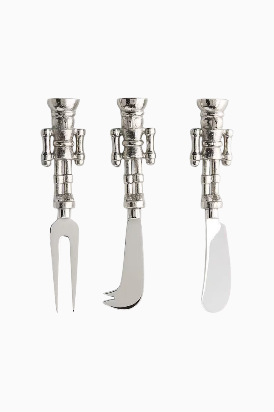 Fındıkkıran Peynir Bıçağı, 3'lü Set, Paslanmaz Çelik