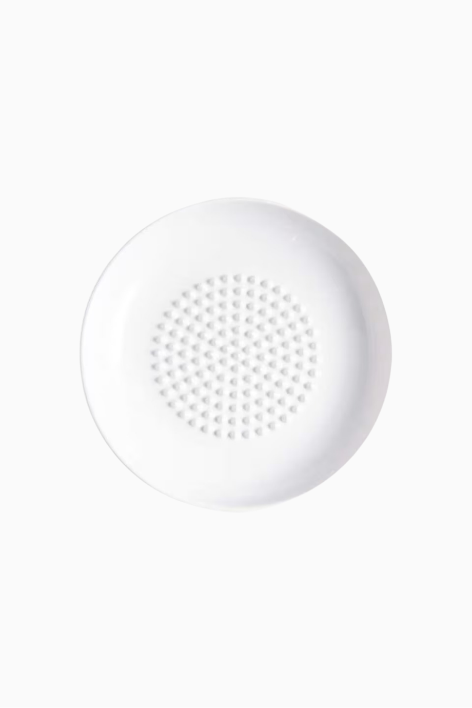 Beyaz Seramik Sarımsak Rendeleme Özellikli Tabak, Çok Amaçlı Porselen