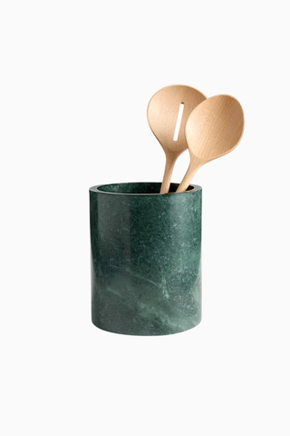 Daniel Humm Geneve Yeşil Mermer Mutfak Gereçleri Tutucu
