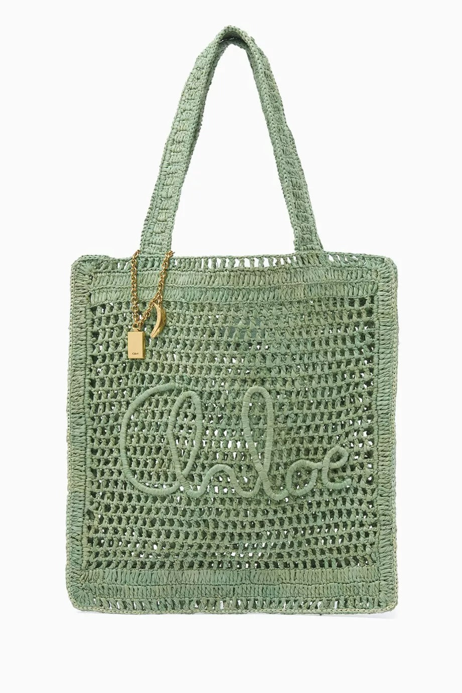 Summer Banana Raffia Tote, Çift Kulplu, İşlemeli Logo ve Altın Tonlu Detaylı Plaj Çantası