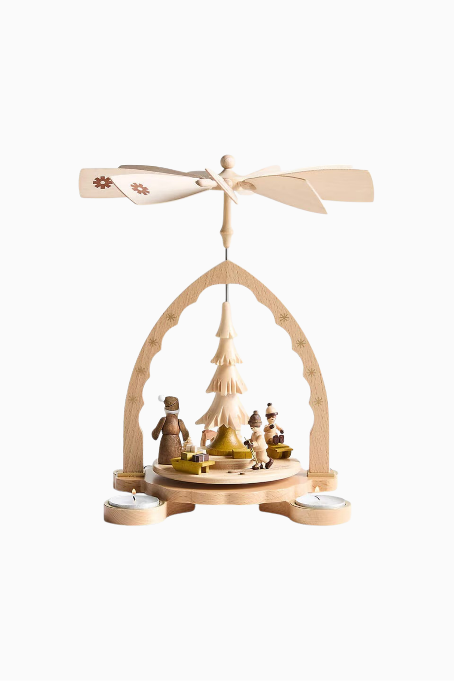 Noel Ormanı El Yapımı Alman Tealight Mumluk