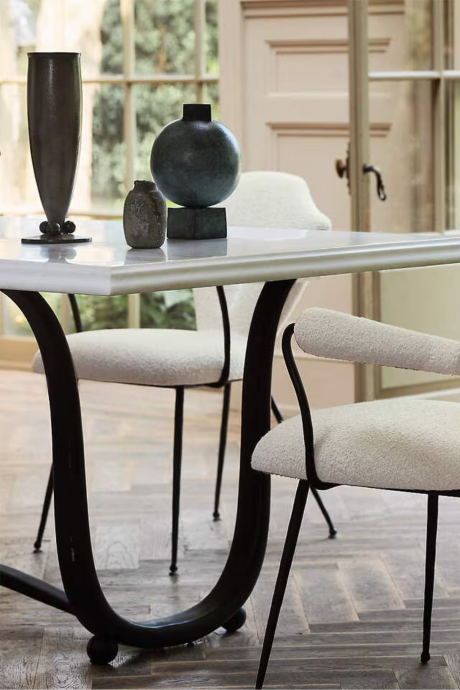 Jeremiah Brent Giaco Küçük Yeşil Patina Vazo, El Dökümü Alüminyum, Art Deco Esintili