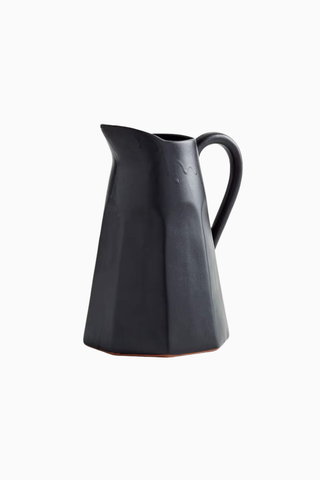 Stevey Siyah Sürahi 103 oz, Leanne Ford Tasarımı El Yapımı Seramik Sürahi