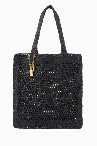 Summer Banana Raffia Tote, Çift Kulplu, İşlemeli Logo ve Altın Tonlu Detaylı Plaj Çantası