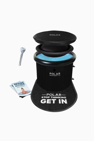 2.0 Ice Bath Mat Bundle, 390L Taşınabilir Buz Küveti