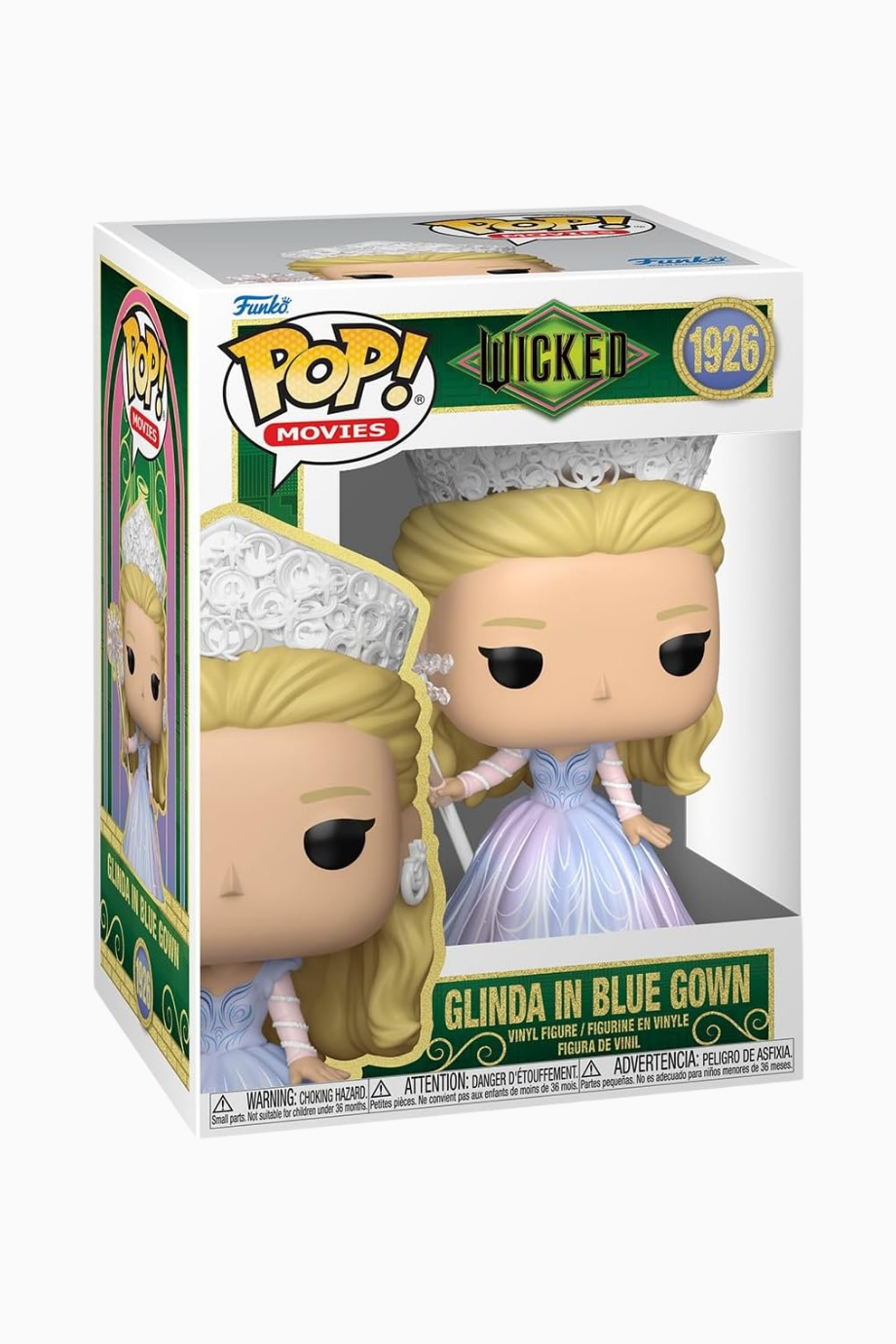Pop! Movies: Wicked For Good Glinda Mavi Elbiseli Vinil Koleksiyon Figürü