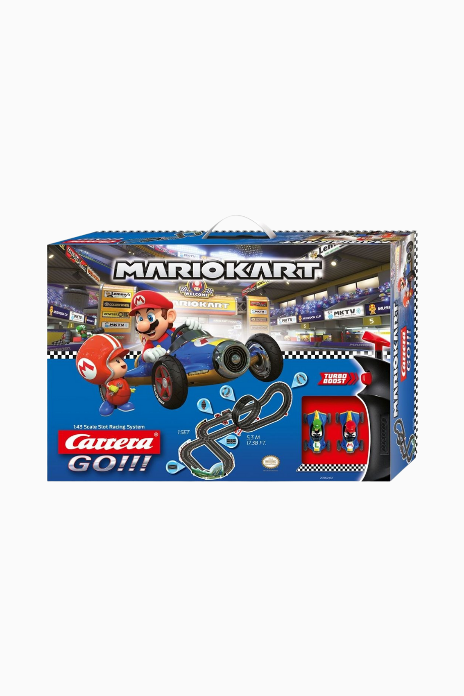 GO!!! Nintendo Mario Kart Mach 8 Slot Araba Yarışı Sistemi 5,3 m