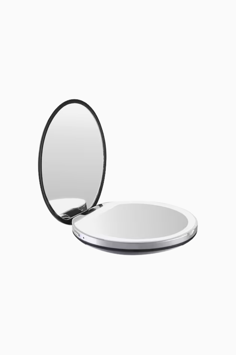 LED Işıklı Makyaj Cep Aynası, USB Şarjlı, 3 Parlaklık, 3 Kat Büyütme