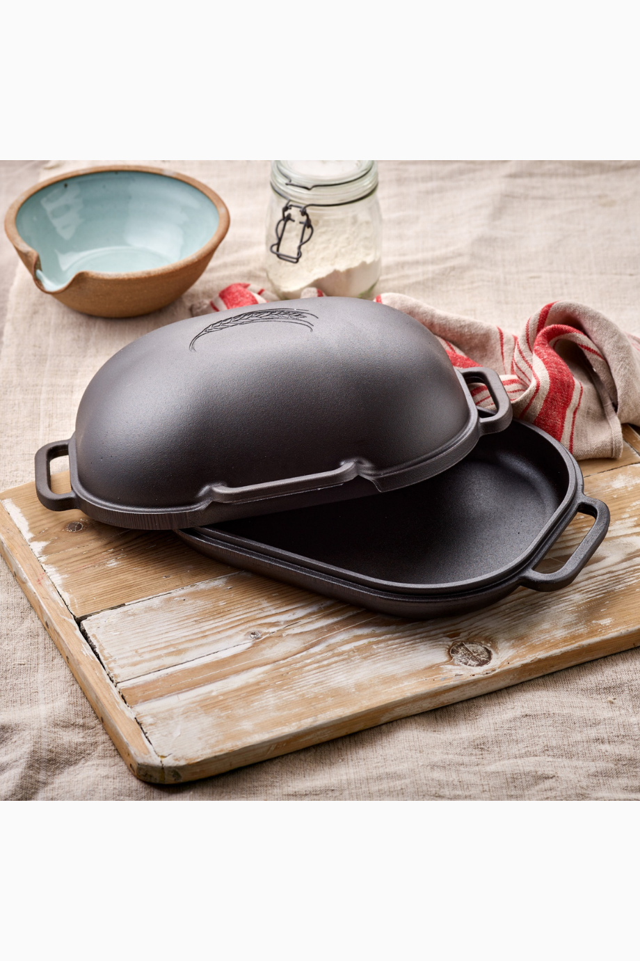 Ekmek Tavası, Yeni Güncel Model, Döküm Demir Kapaklı Fırın Tepsisi