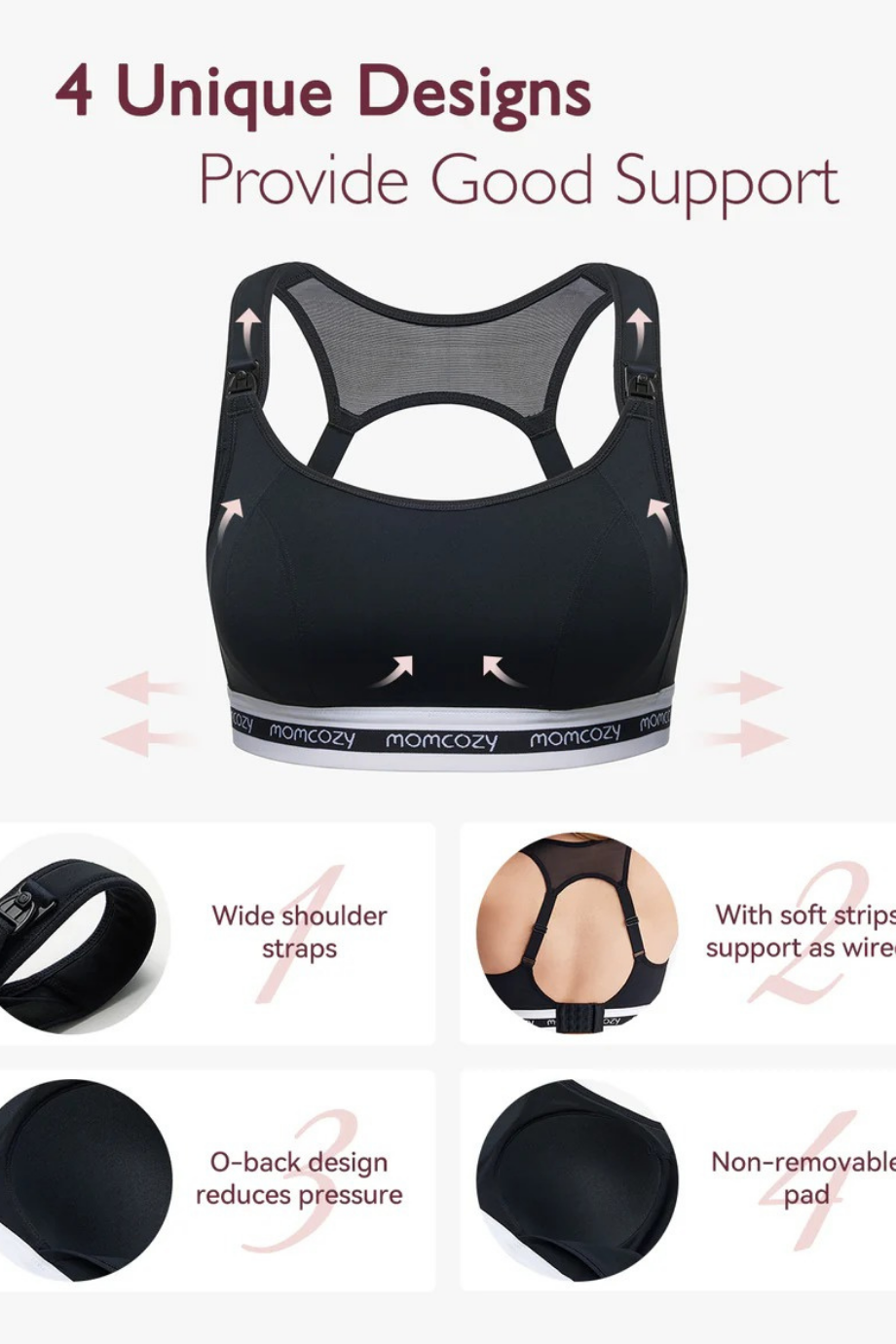 FB011 Düşük Etkili Spor Emzirme Sütyeni