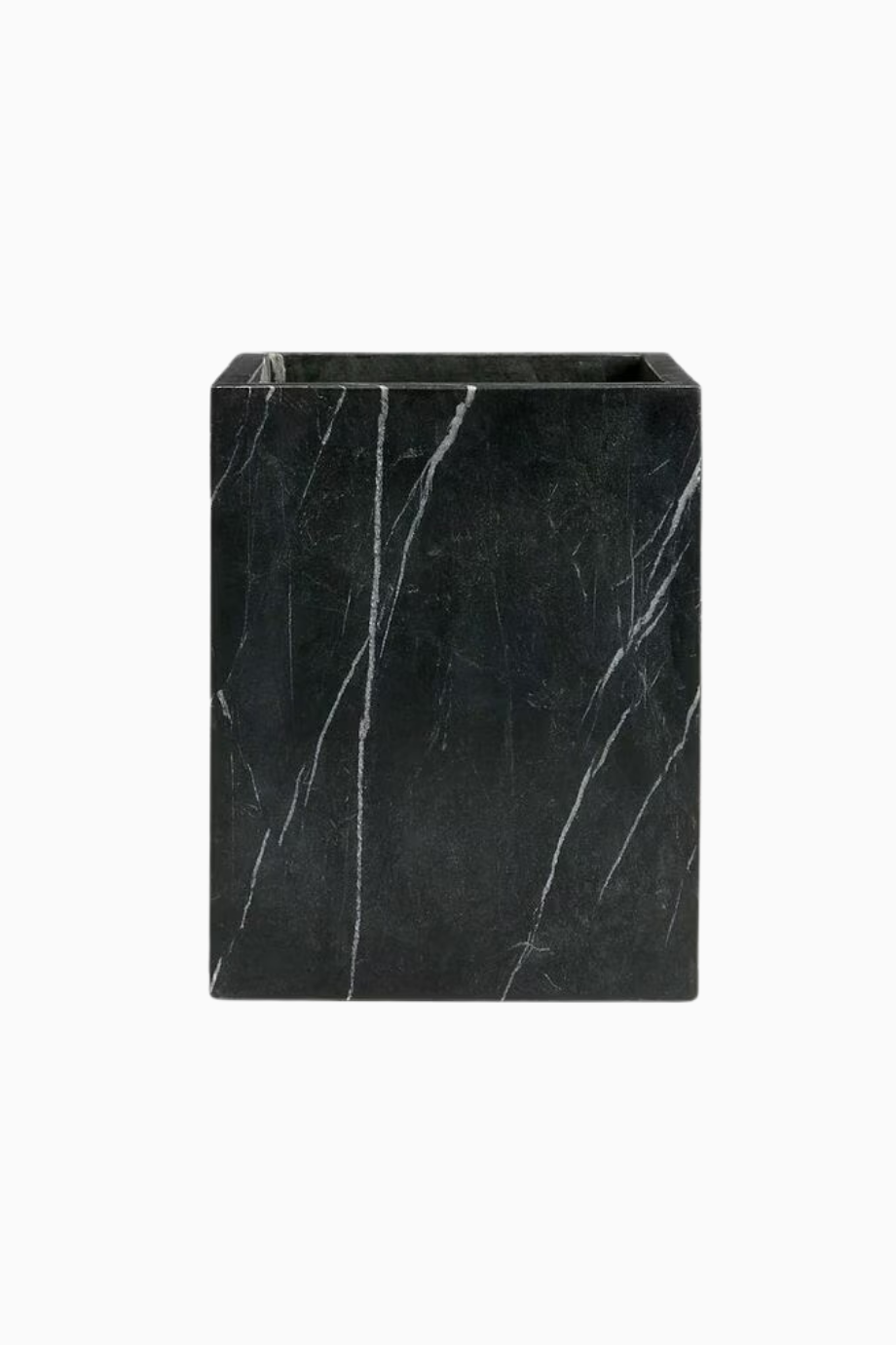 Bleecker Siyah Mermer Çöp Kovası