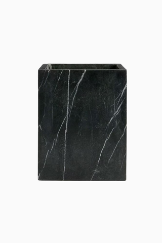 Bleecker Siyah Mermer Çöp Kovası