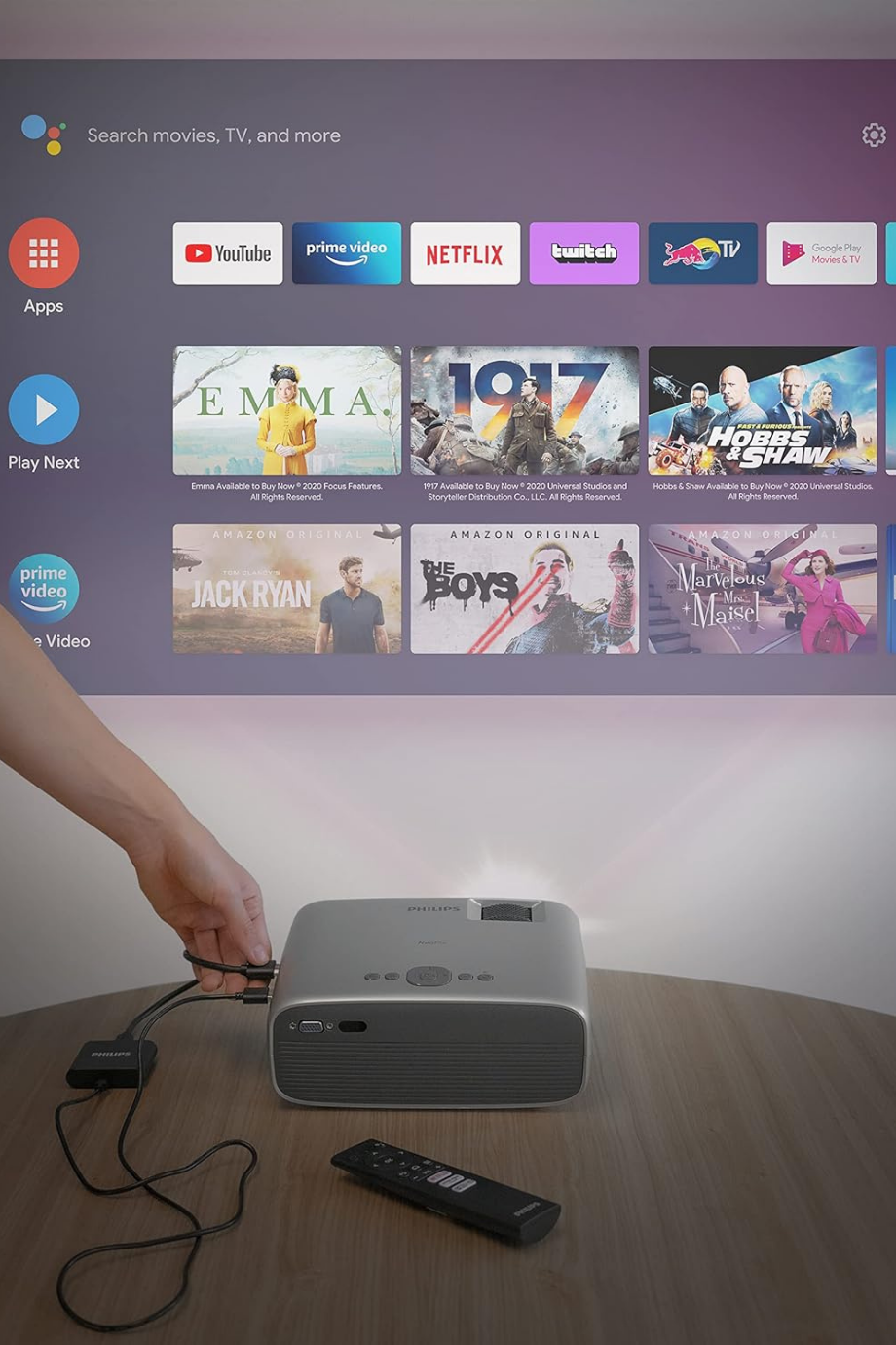 NeoPix Ultra One+ Full HD Projektör, Dahili Android TV