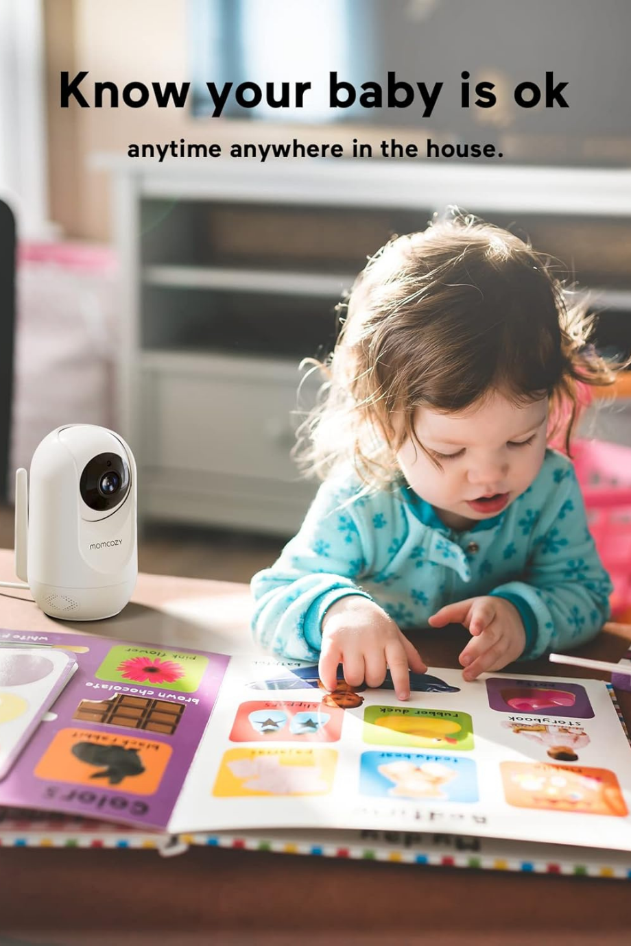 BM01 1080P HD Bebek Monitörü, PTZ, Gece Görüşlü, 2 Yönlü Ses