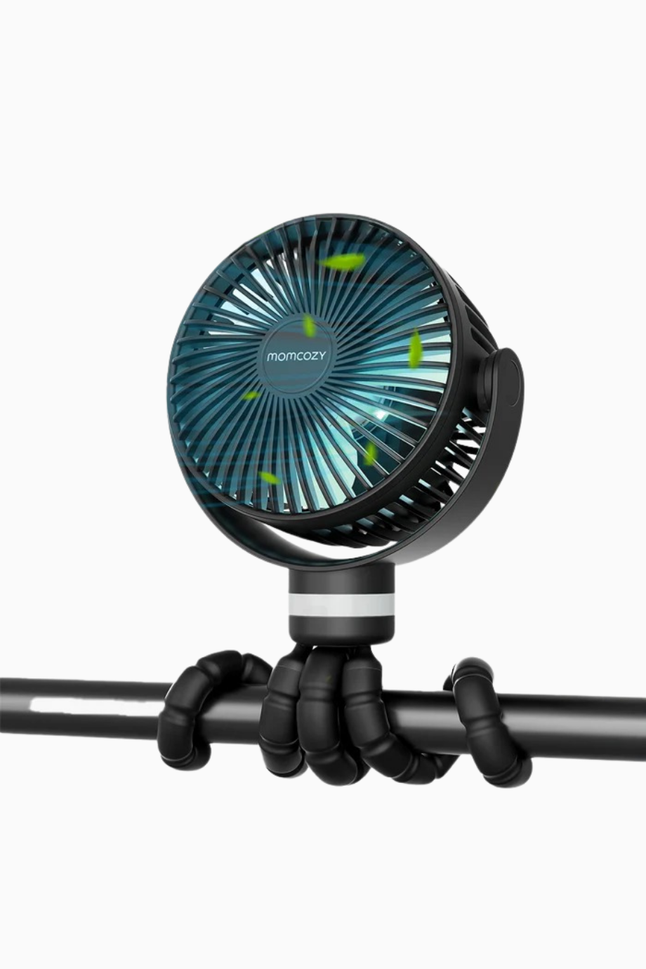 Taşınabilir Bebek Arabası Vantilatörü, 360° LED Gece Lambalı