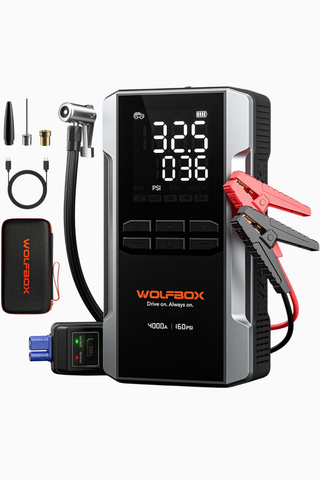 2'si 1 Arada 4000A Akü Takviye ve Araç Kompresörü