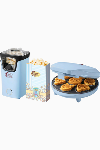 Sweet Dreams Mini Hayvan Motifli Waffle Makinesi ve Turbo Mısır Patlatma Makinesi