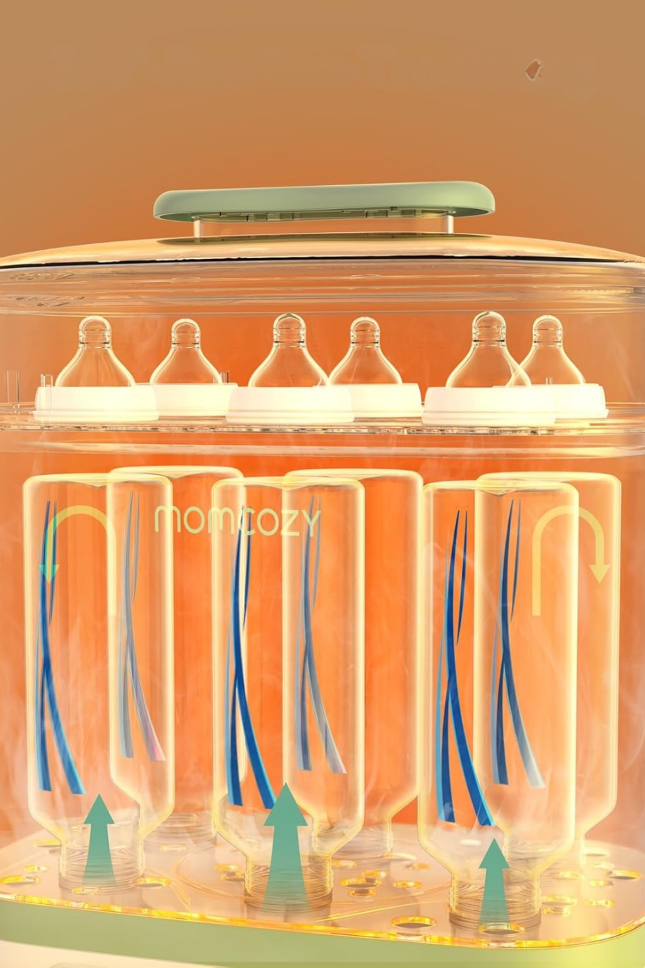 3'ü 1 Arada Elektrikli Biberon Sterilizatörü ve Kurutucu