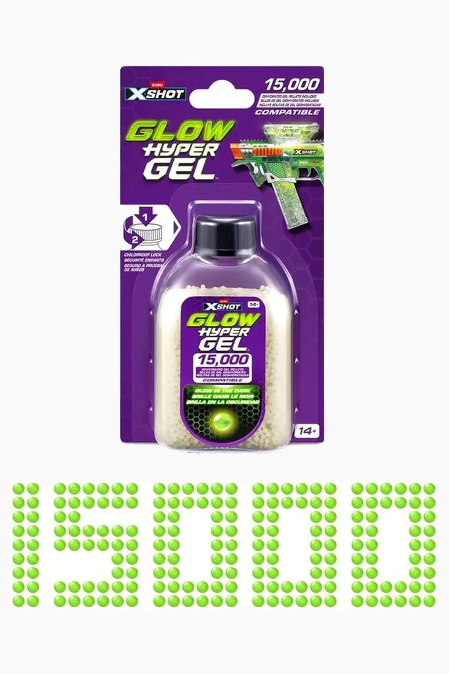 Hyper Gel Karanlıkta Parlayan Gellet Yedek Paket 15000 Adet