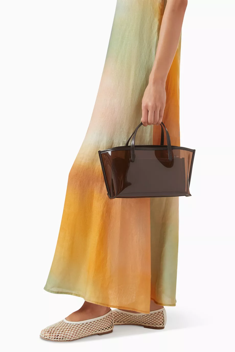 Mini Christos PVC Tote Çanta, Parlak & Şeffaf Tasarım