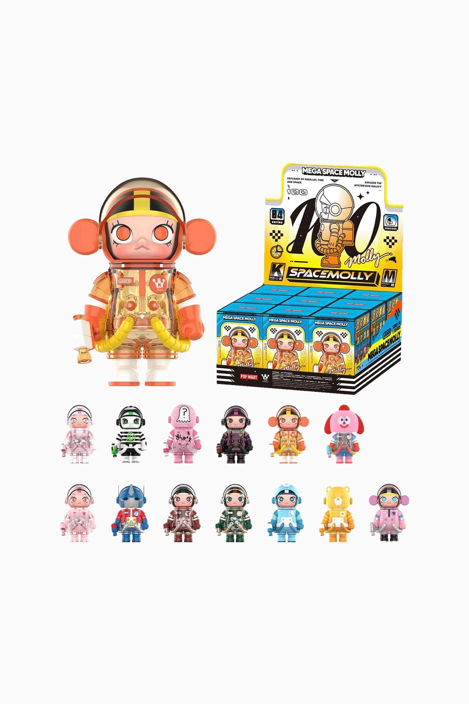 Mega Space Molly %100 Seri 4'lü Tam Set Figür
