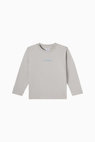 Logolu Gri Erkek Çocuk Sweatshirt