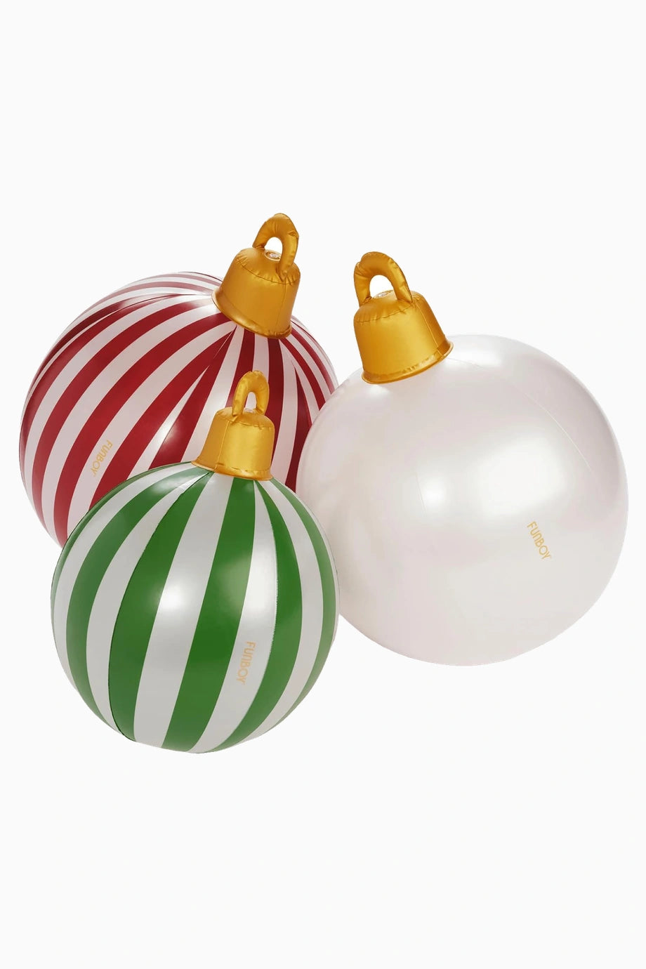 3’lü Işıklı Klasik Şişme Noel Dekor Seti