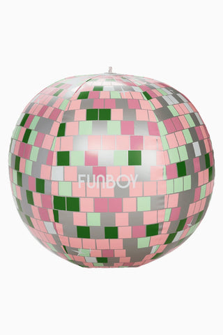 Metalik Discoball Şişme Plaj Topu
