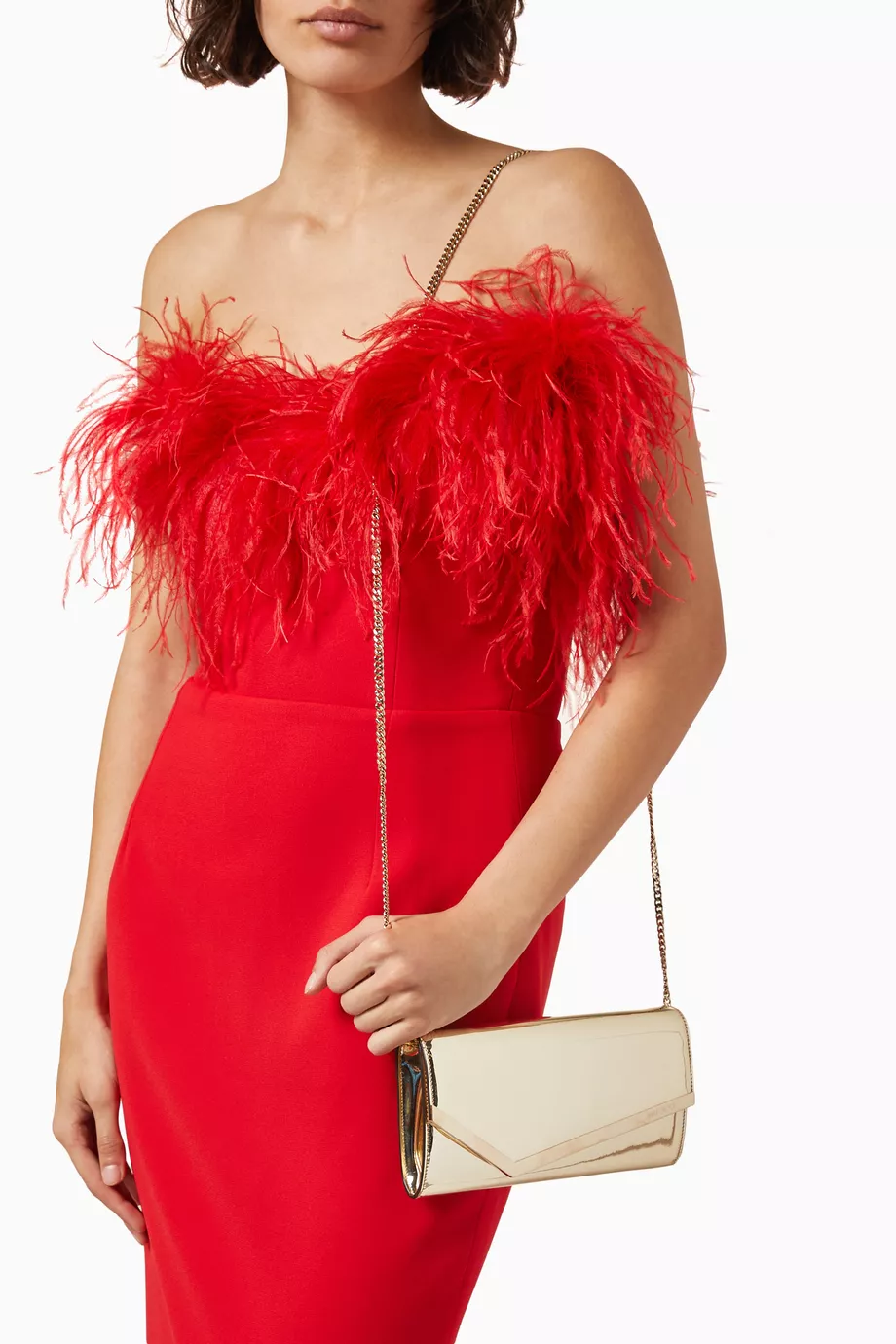 Metalik Deri Emmie El Çantası, Zarif Zarf Tarzı & Çok Yönlü