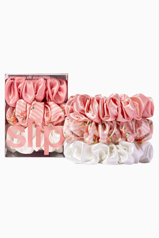 3’lü %100 İpek Scrunchie Saç Tokası Seti