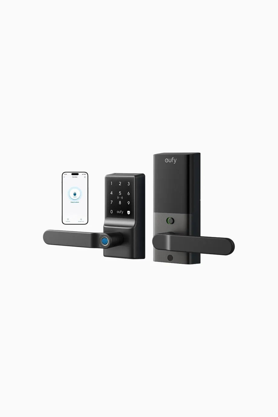 Smart Lever Lock C33 Siyah NFC Akıllı Kapı Kilidi