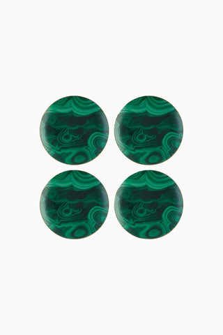 Malachite 4’lü Porselen Canape Tabağı