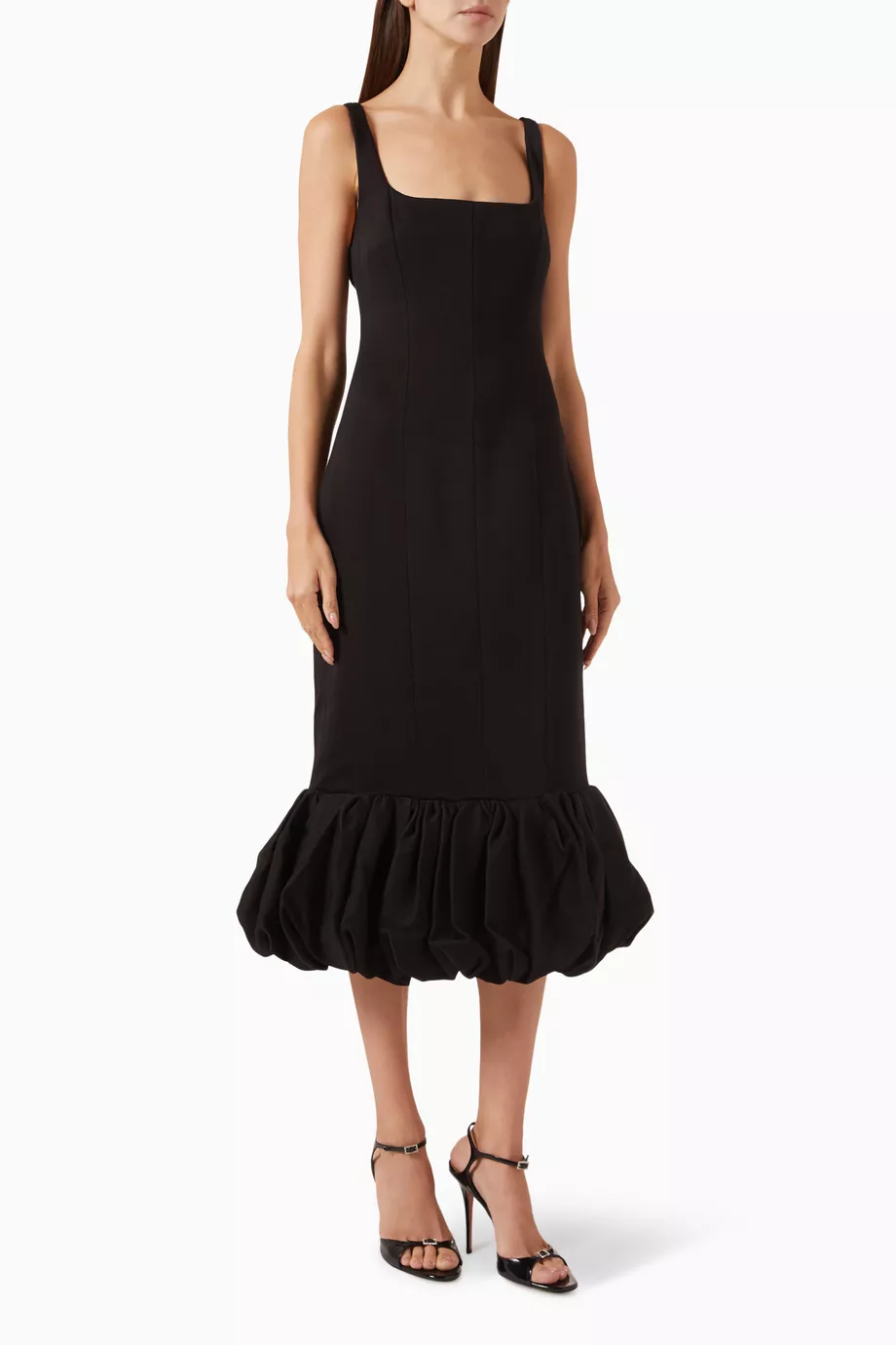 Arcelin Yün Karışımı Midi Elbise