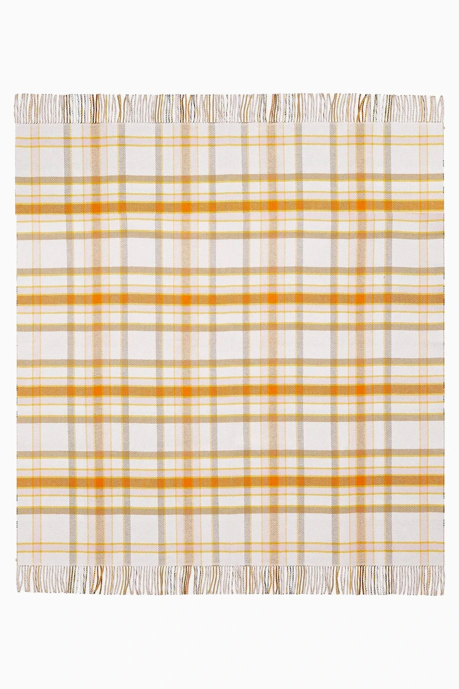 Check Çift Taraflı, Yün Kaşmir Karışımlı Lüks Battaniye