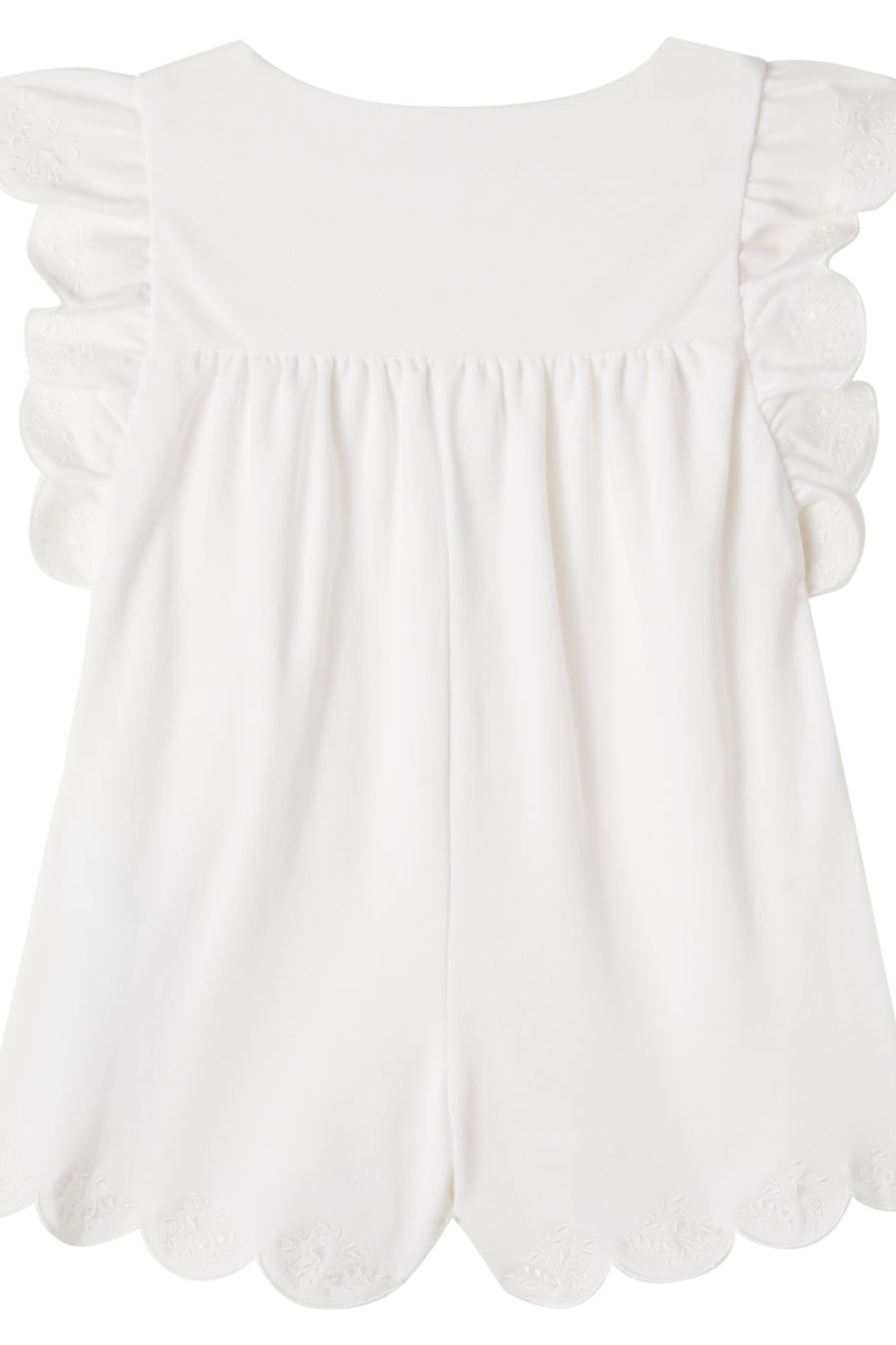 Fırfırlı Pamuk Tulum Kız Bebek