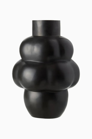 Balloon Object 001 Oksitli Siyah, El İşçiliği Dekoratif Tasarım Çelik Vazo