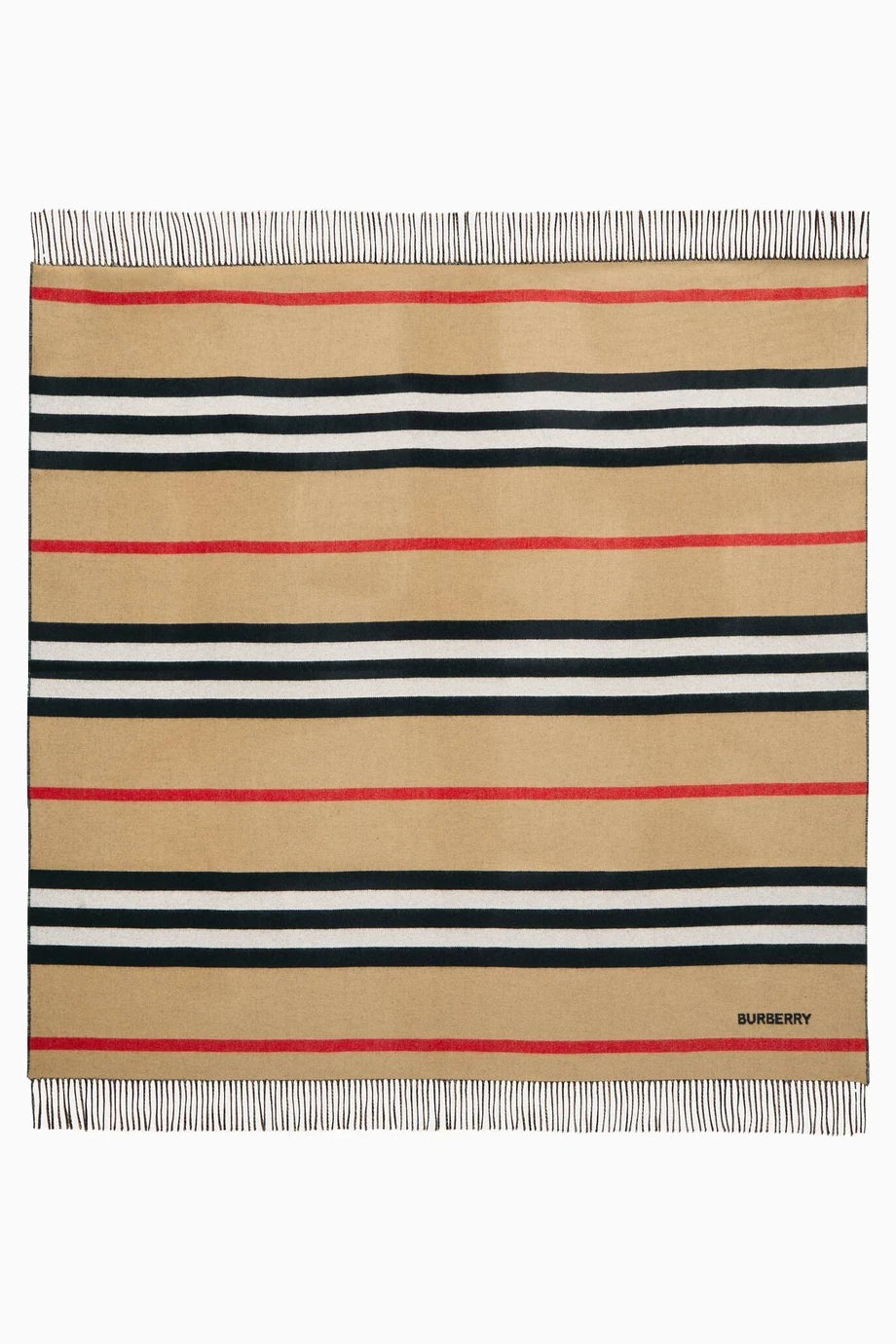 Icon Stripe Kaşmir Yün Karışım Lüks Battaniye