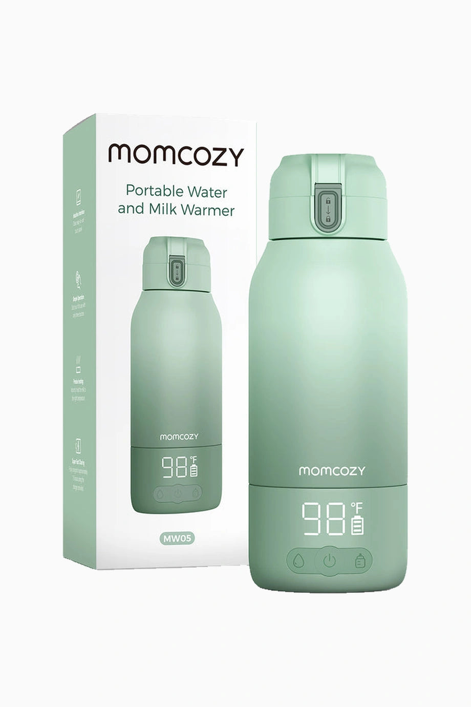 MW05 Taşınabilir Biberon Isıtıcı 500 ml Yeşil