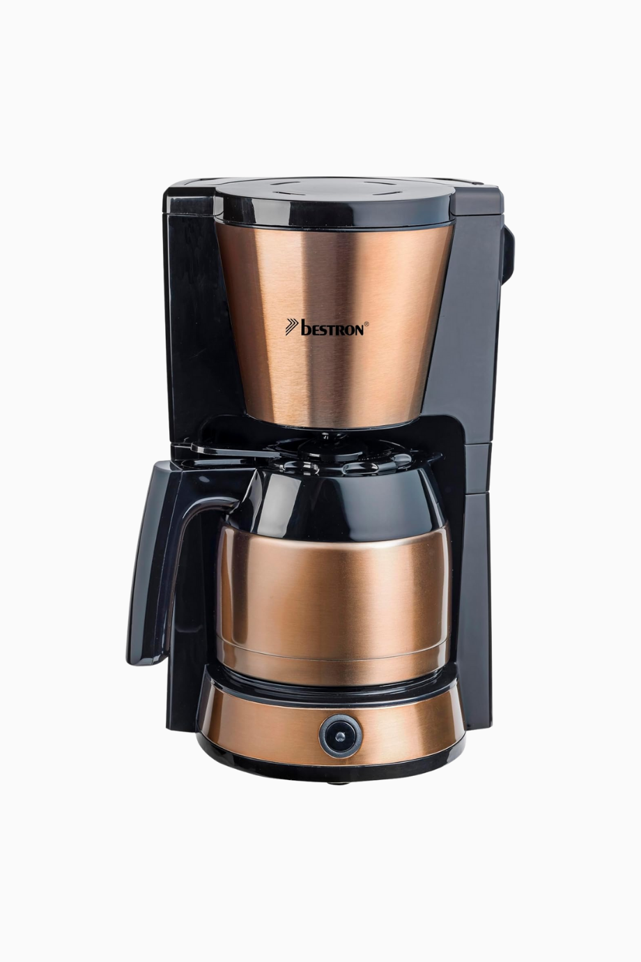 8 Kupalık Filtre Kahve Makinesi 1L Termos 900W Bakır