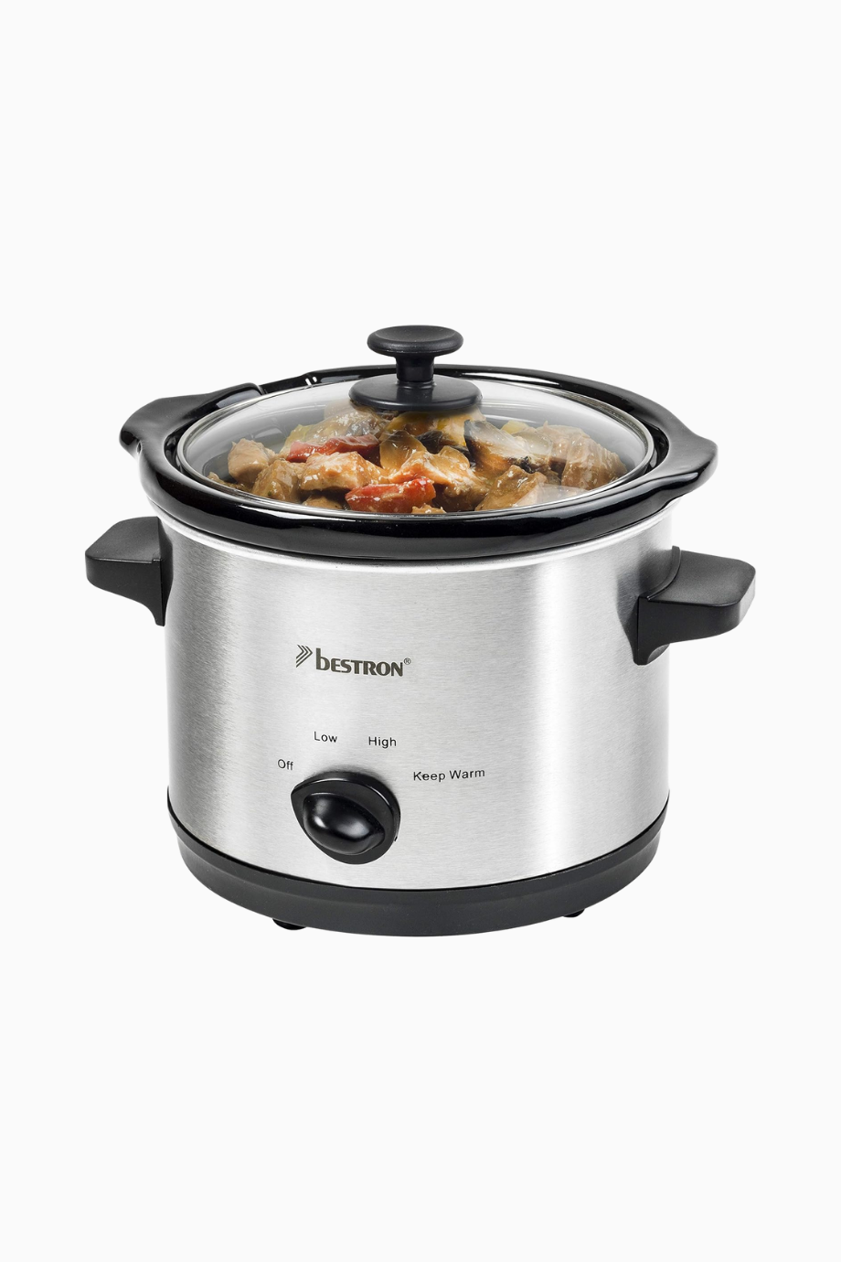 1.5 L Slow Cooker Kompakt 2 Kişilik Yavaş Pişirici 120W Silver
