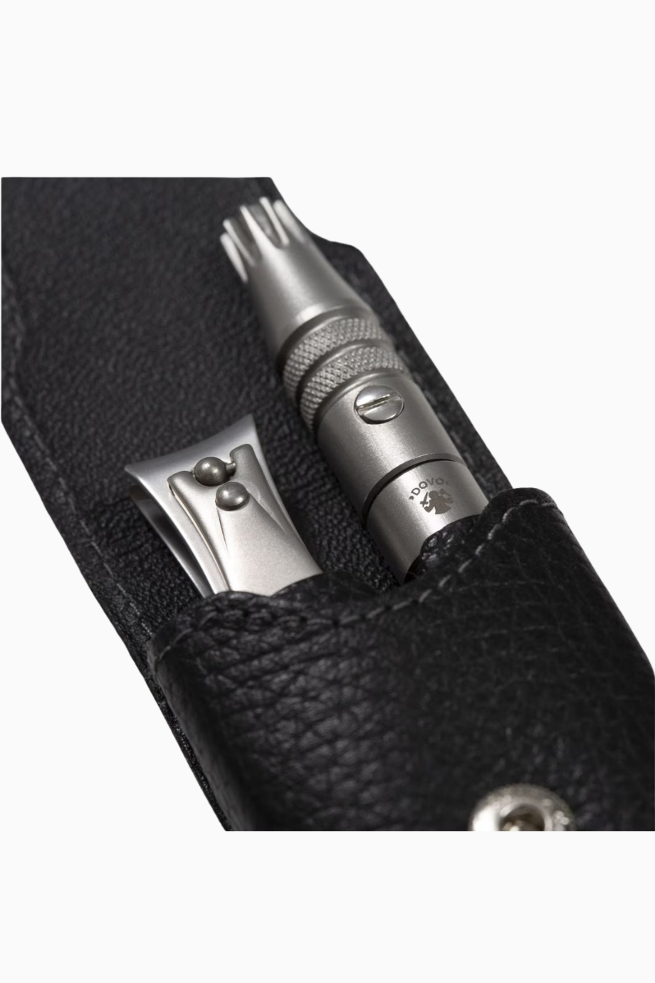 Bakım Seti, Burun Kılı Kesici ve Tırnak Makası, Siyah Deri Etuide